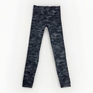 Spanx Womens Medium Camo Leggings High Rise Shapewear Black Gray Ankle